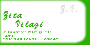 zita vilagi business card